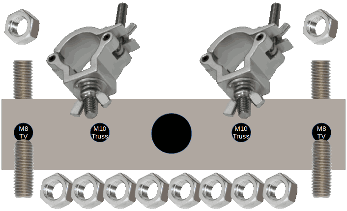 Traversen-Adapter VESA 400