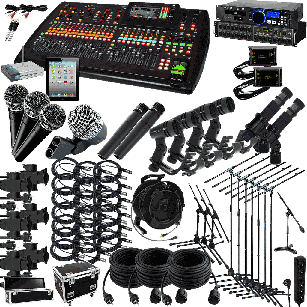 Mixer + Mikros: 16 Kanäle 2