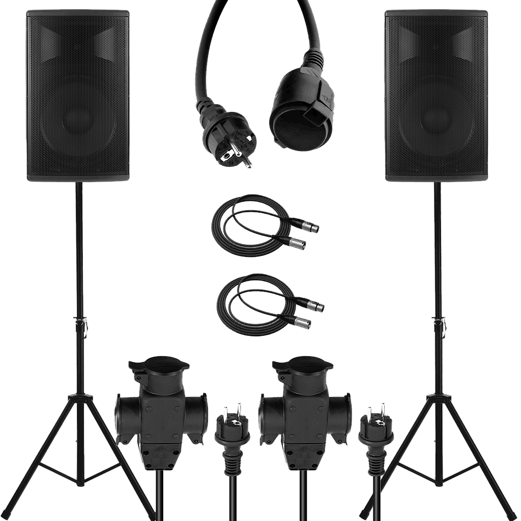 PA: 2x 12" Aktivlautsprecher